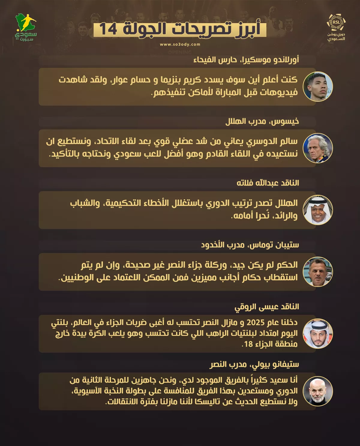 تراجع الاتحاد وثورة مدرب الأخدود أبرز تصريحات الجولة الـ 14 من دوري روشن1736675941.webp